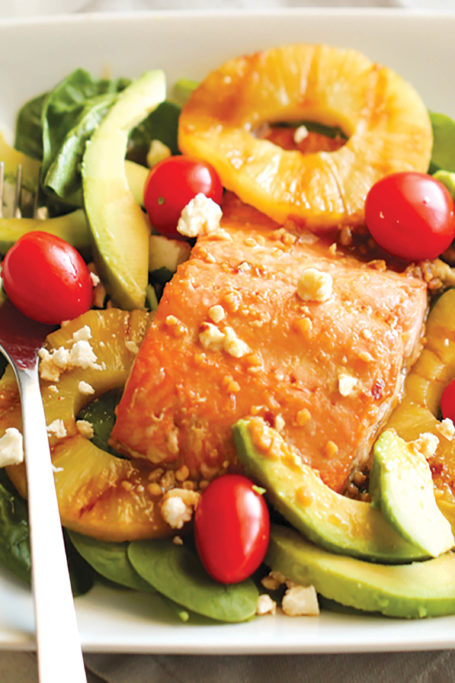 grilled salmon salad