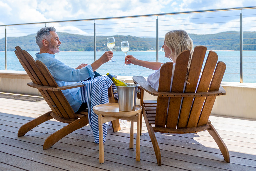 Older couple on vacation