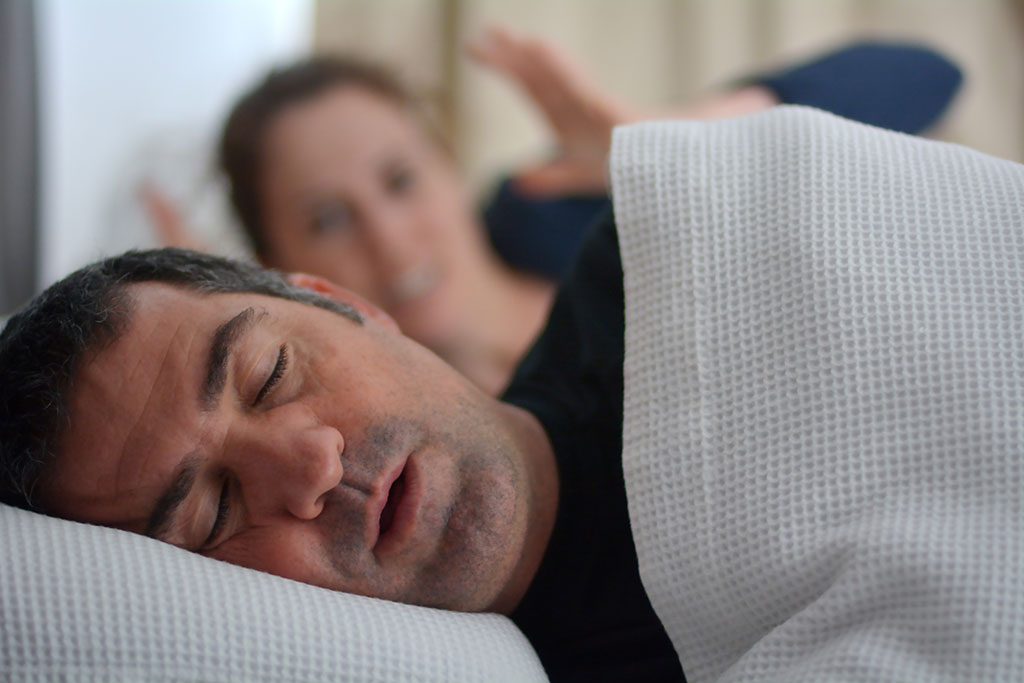 Person snoring