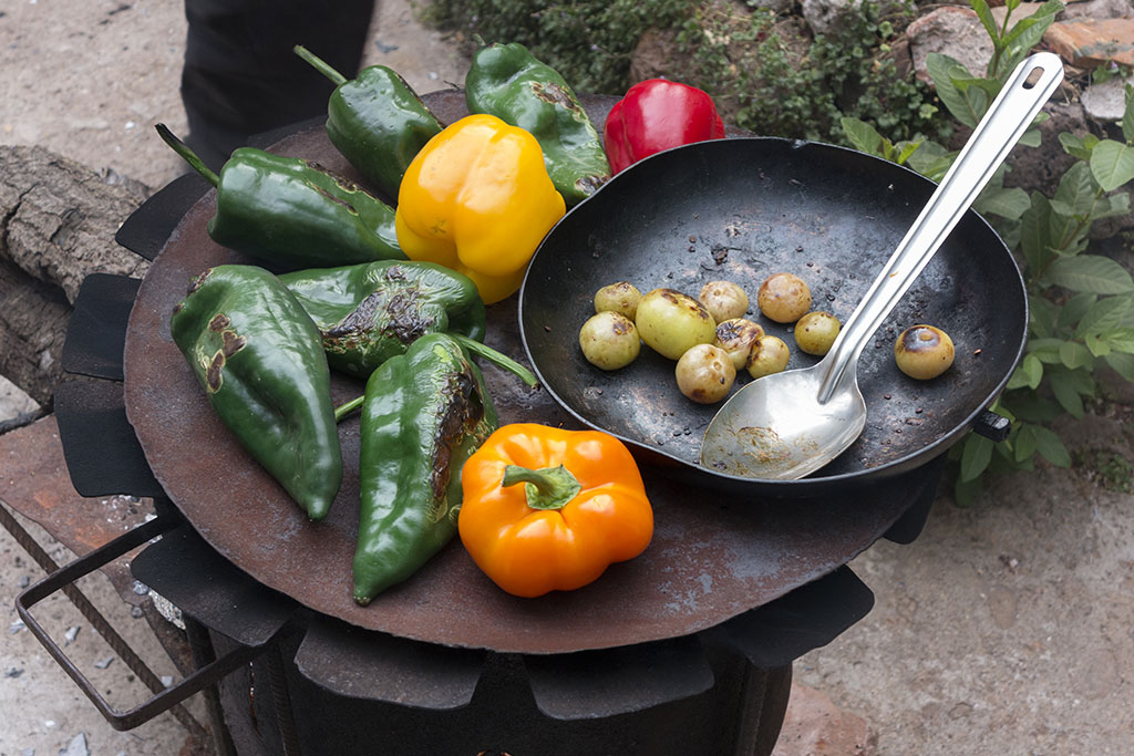 Veggies on grill