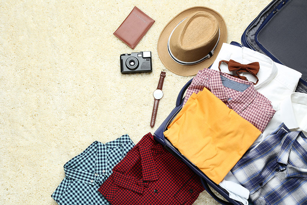 Packed luggage