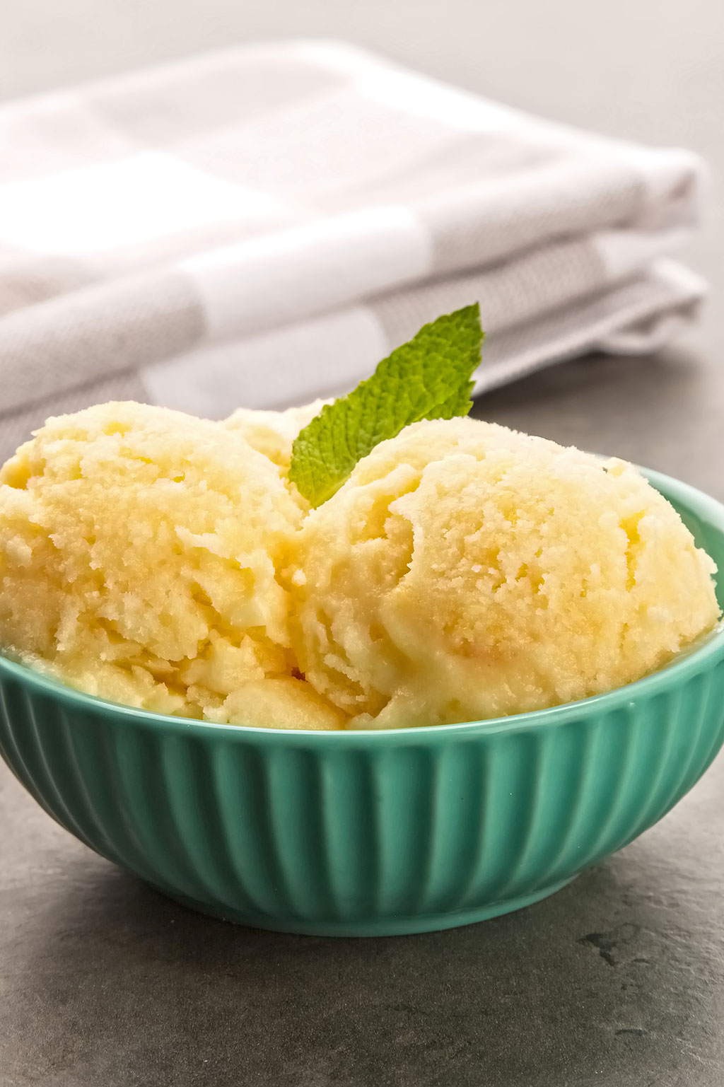 Creamy Peach Sorbet