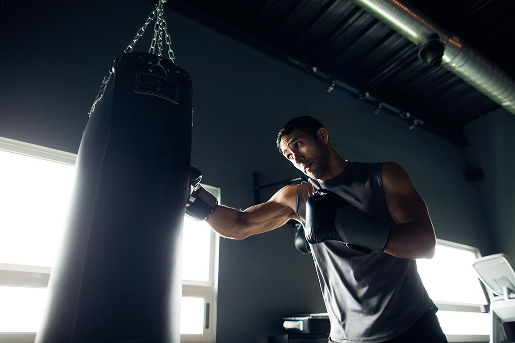 Man boxing