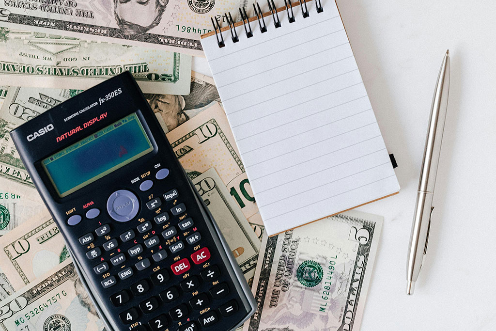 Money and calculator