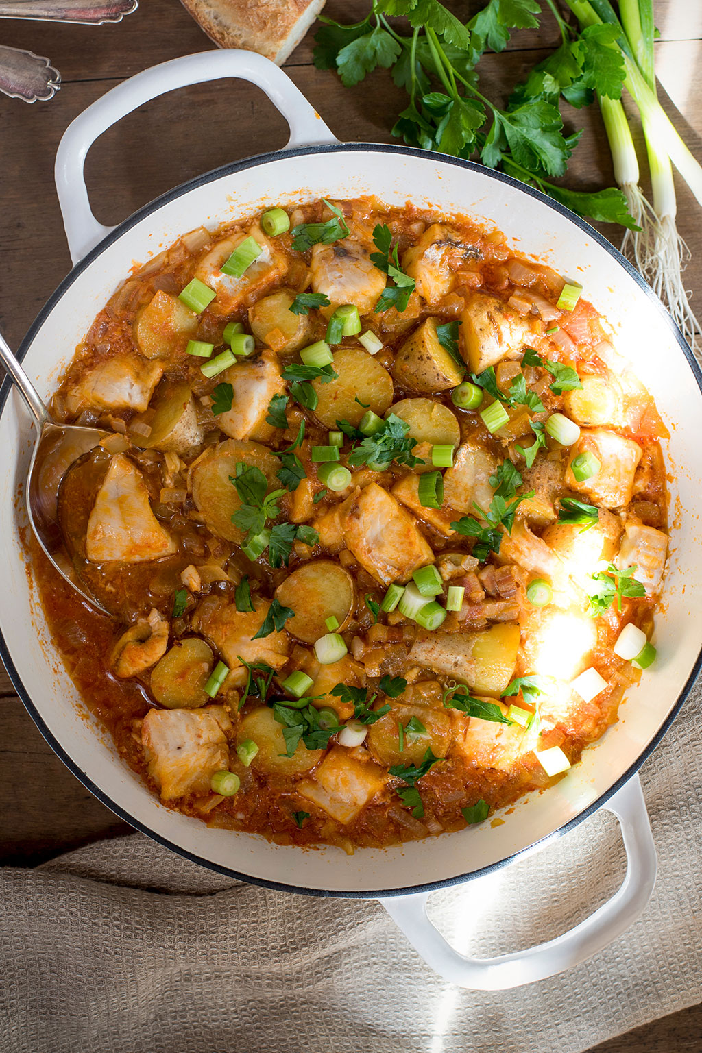 Pan-Cooked Fish and Potato Stew